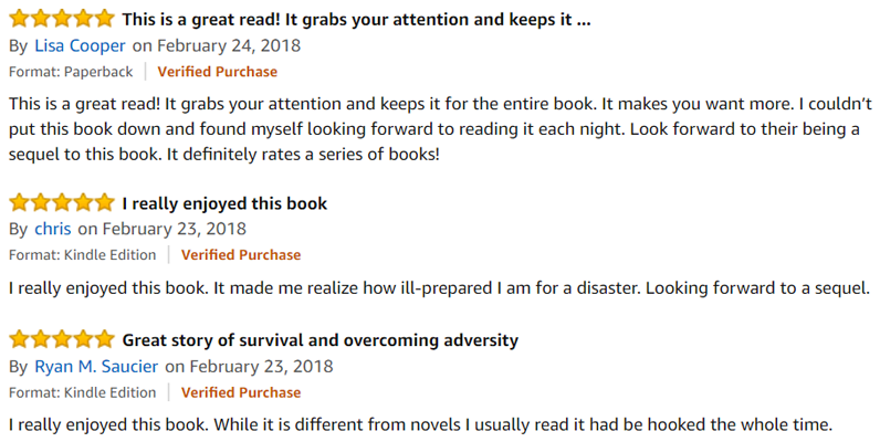Three Amazon Reviews