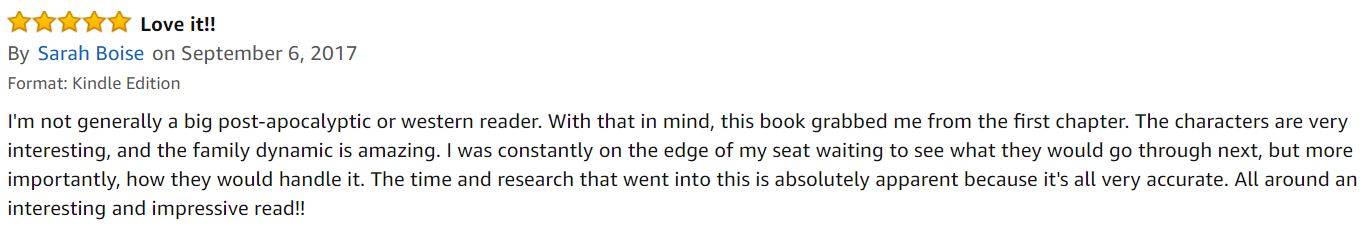 Another Superflare: The Fortunate Ones five star Amazon review